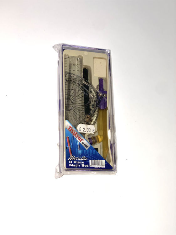 Picture of 1708- 8 PIECE MATH SET + COMPASS